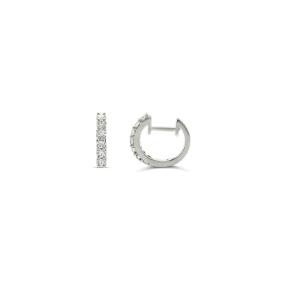 Boucles d'oreilles Vaneste en or blanc et diamants