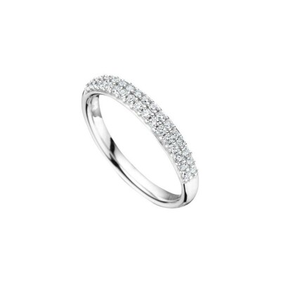 Alliance Elsa Lee Femme en argent rhodié et oxydes de zirconium