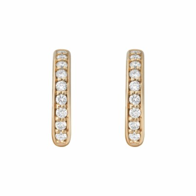 Créoles Mix&Match en or rose et diamants