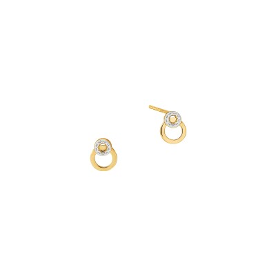 Boucles d'oreilles or jaune