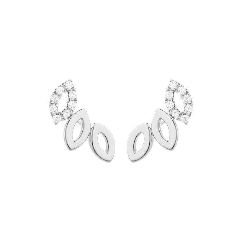 Doux Marquise white gold and diamonds earring