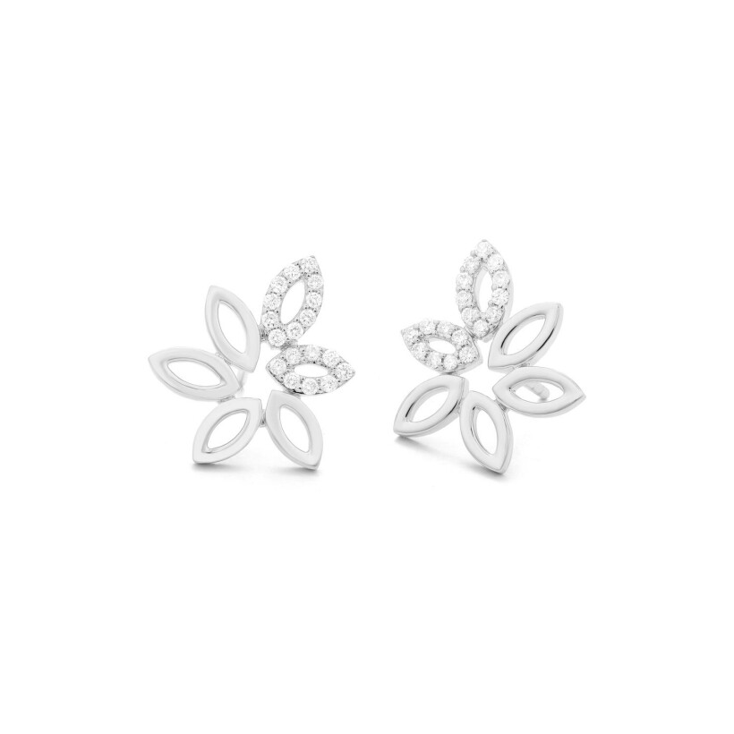 Doux Marquise white gold and diamonds earring