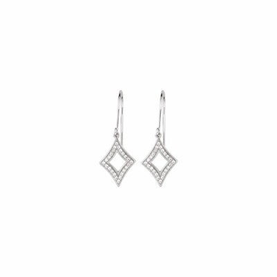 Boucles d'oreilles en argent et oxydes de zirconium