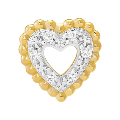 Boucles d'oreilles or jaune et diamants