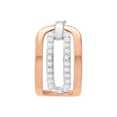 Boucles d'oreilles 2 ors et diamants