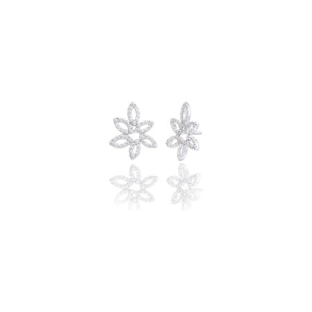 Doux Marquise white gold and diamonds earring