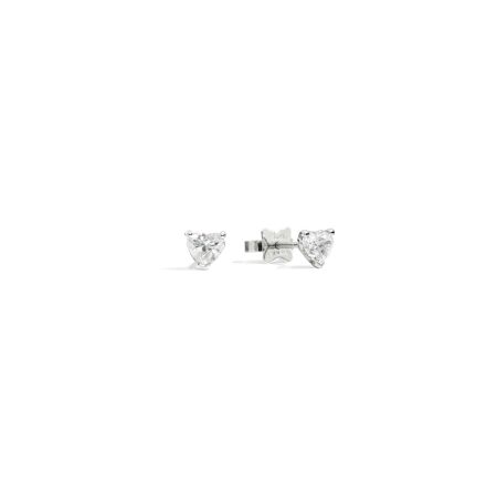 Boucles d'oreilles puces Recarlo Anniversary Love en or blanc et diamants