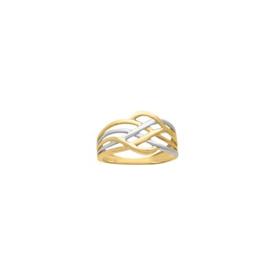 Bague en or jaune et or blanc