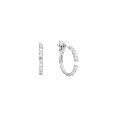 Créoles Recarlo More en or blanc et diamant