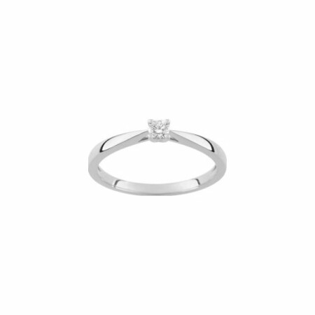 Bague en or blanc et diamants de 0.10ct