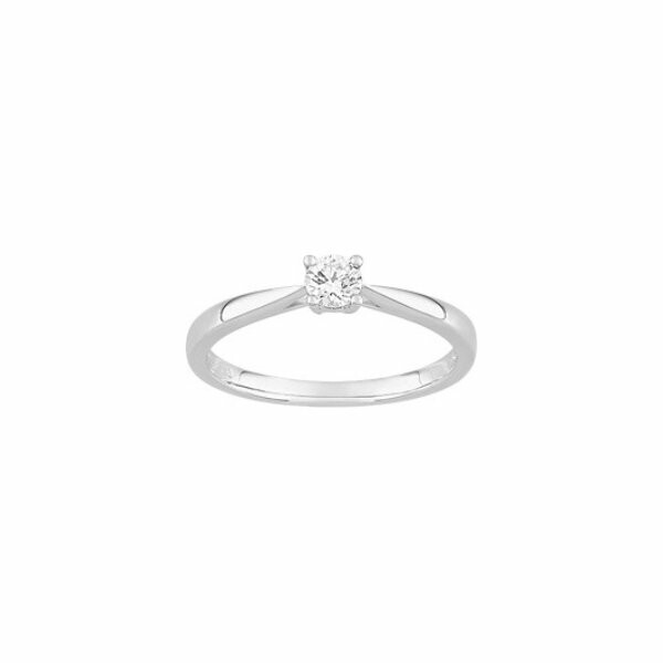 Solitaire en or blanc et diamant de 0.20ct