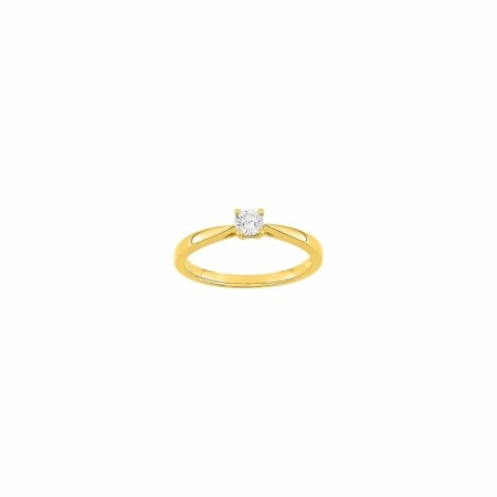 Bague en or jaune et diamants