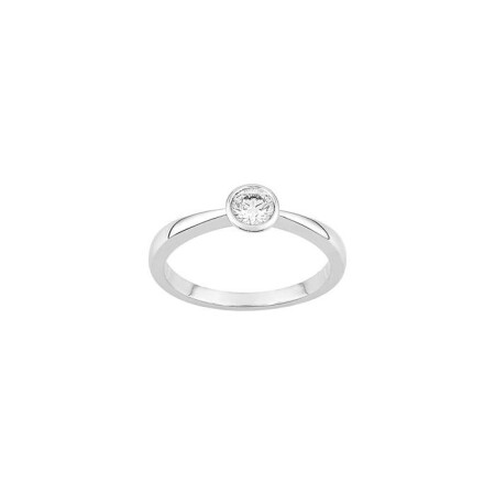 Bague en or blanc et diamant, 0.30ct