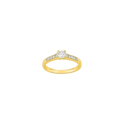 Bague en or jaune et diamant 0.43ct