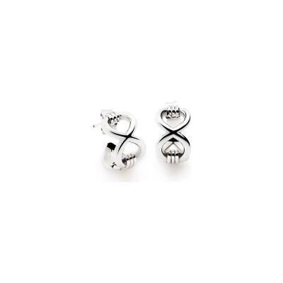 Boucles d'oreilles Mauboussin 1955, Vouloir et Oser en argent