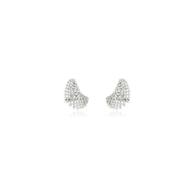 YEPREM Y-Couture earrings in white gold and diamonds