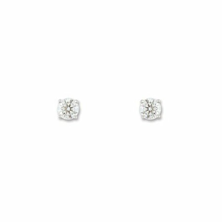 Boucles d'oreilles en or blanc et diamants