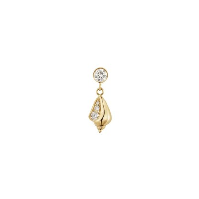 Mono boucle d'oreille Sophie Bille Brahe Conque de diamant