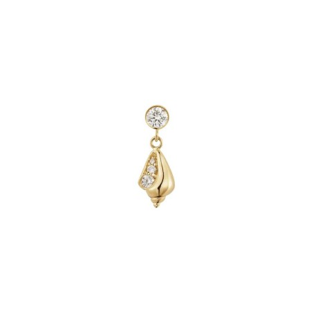 Mono boucle d'oreille Sophie Bille Brahe Conque de diamant