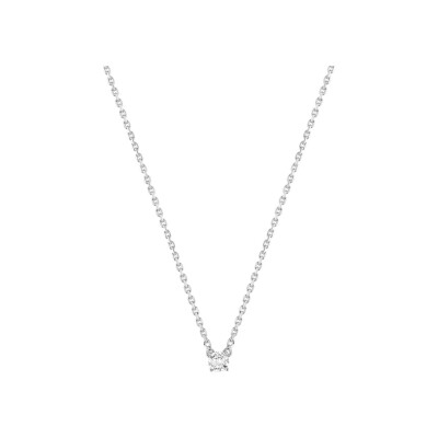 Collier en or blanc et diamant 0.15ct