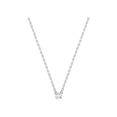 Collier en or blanc et diamant 0.15ct