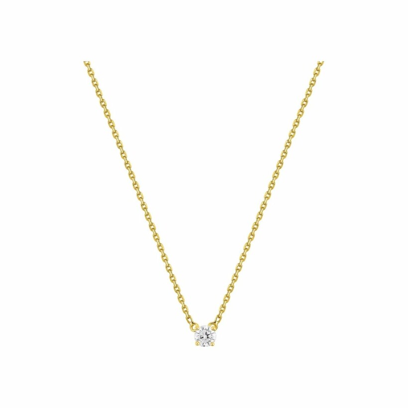 Collier en or jaune et diamants