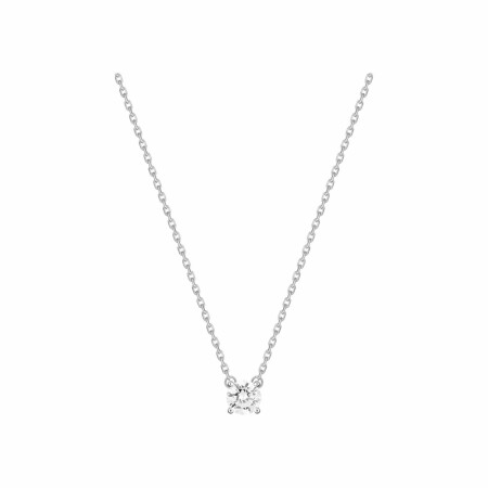 Collier en or blanc et diamants