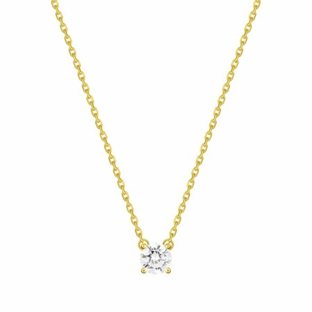 Collier en or jaune et diamant