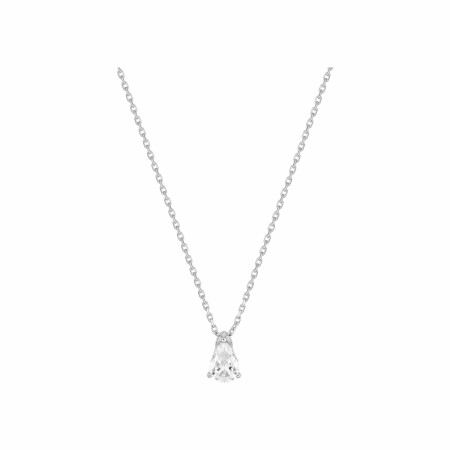 Collier en or blanc et diamants