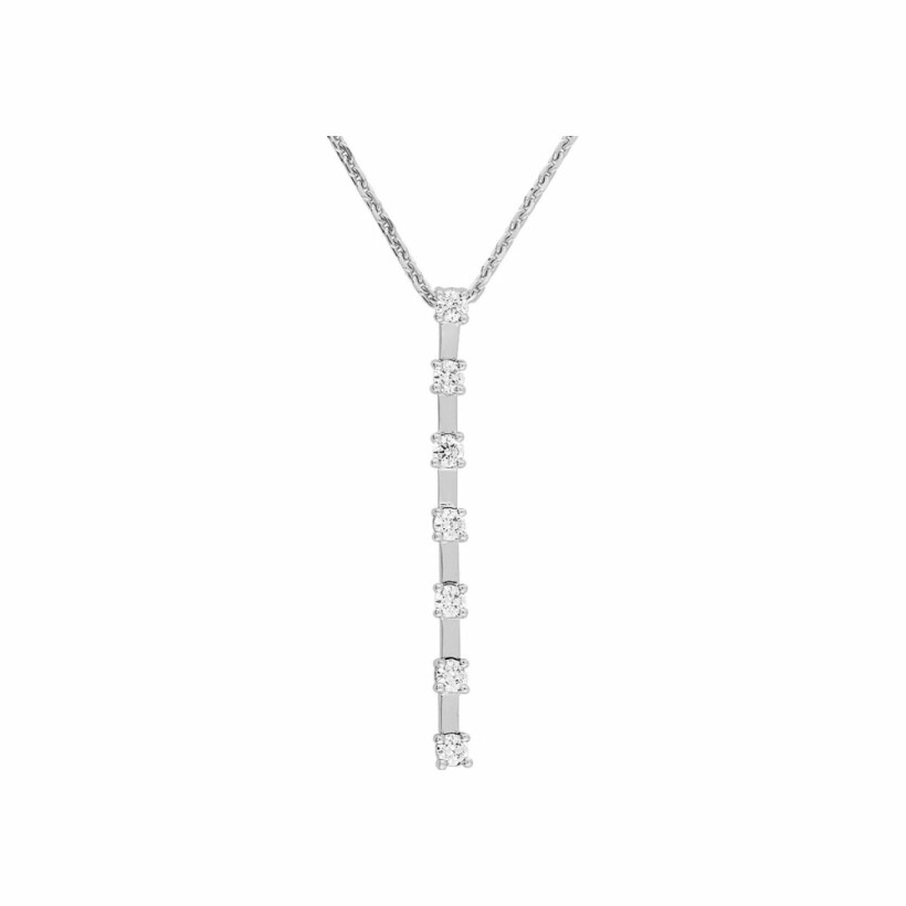 Collier en or blanc et diamants