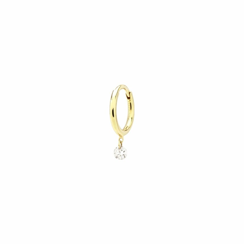 Mono boucle d'oreille Persée Piercing en or jaune et diamant