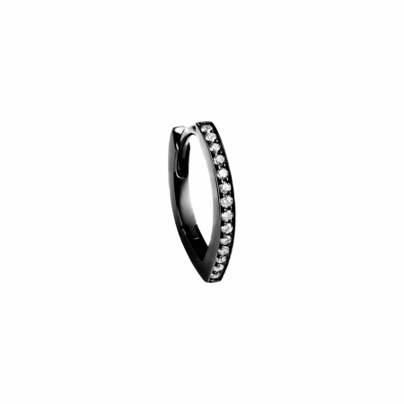 Repossi Antifer semi-pave single earring, black gold