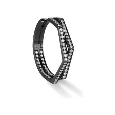 Boucles d'oreilles Repossi Antifer en or noir et diamants