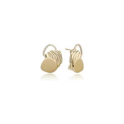 Boucles d'oreilles Sparkling UNEVEN en argent plaqué or jaune