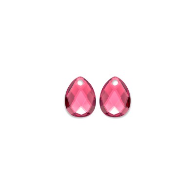 Accessoire pour Boucles d'oreilles Sparkling AFTERGLOW en quartz rose fushia