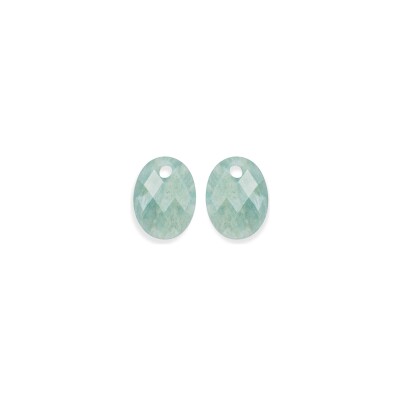 Accessoire pour Boucles d'oreilles Sparkling MEDIUM OVAL en amazonite