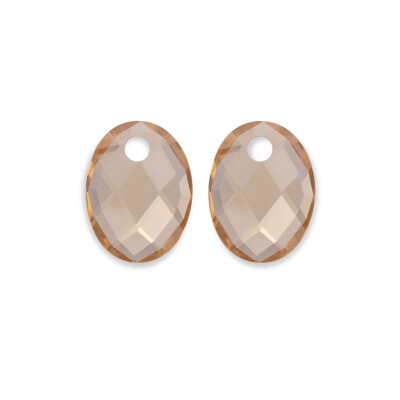Accessoire pour Boucles d'oreilles Sparkling MEDIUM OVAL en citrine