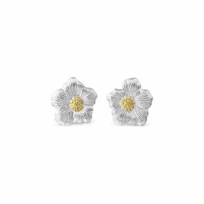 Petits boutons d'oreilles Buccellati Blossoms en argent et vermeil