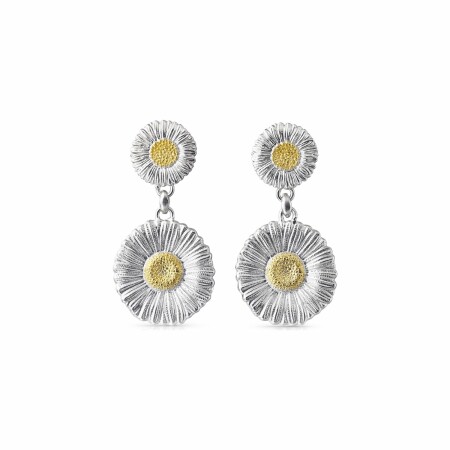 Boucles d'oreilles pendantes Buccellati Blossoms en argent