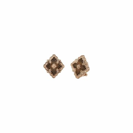 Buccellati Opera Tulle earrings, rose gold and onyx