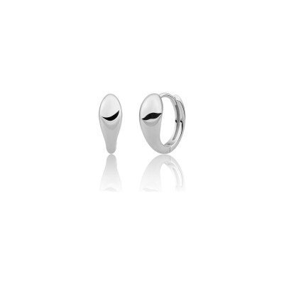 Boucles d'oreilles Sparkling BOLD FUSE SMALL en argent rhodié