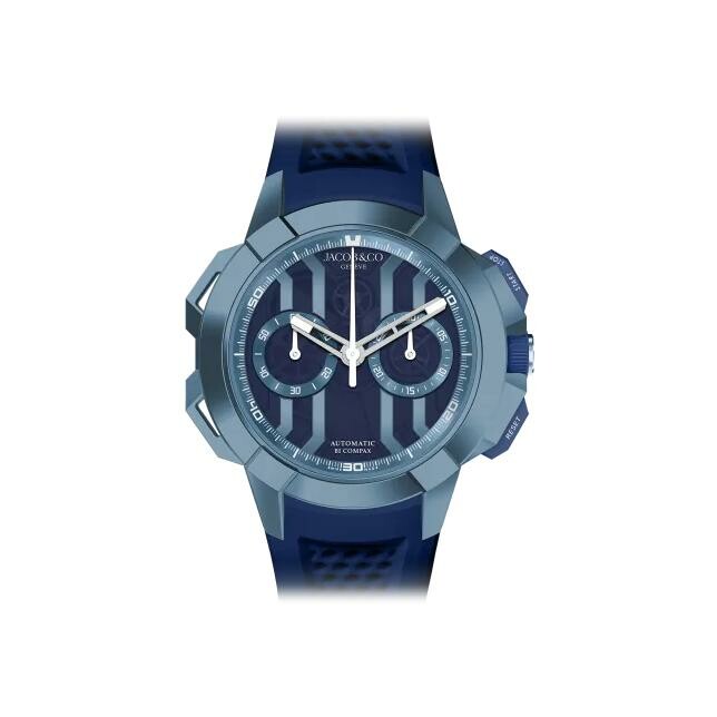 Jacob & Co Epic x Chrono 44mm blue pvd titanium watch