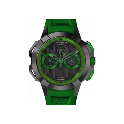 Jacob & Co Epic X Chrono 44mm Black Titanium (Green) Watch