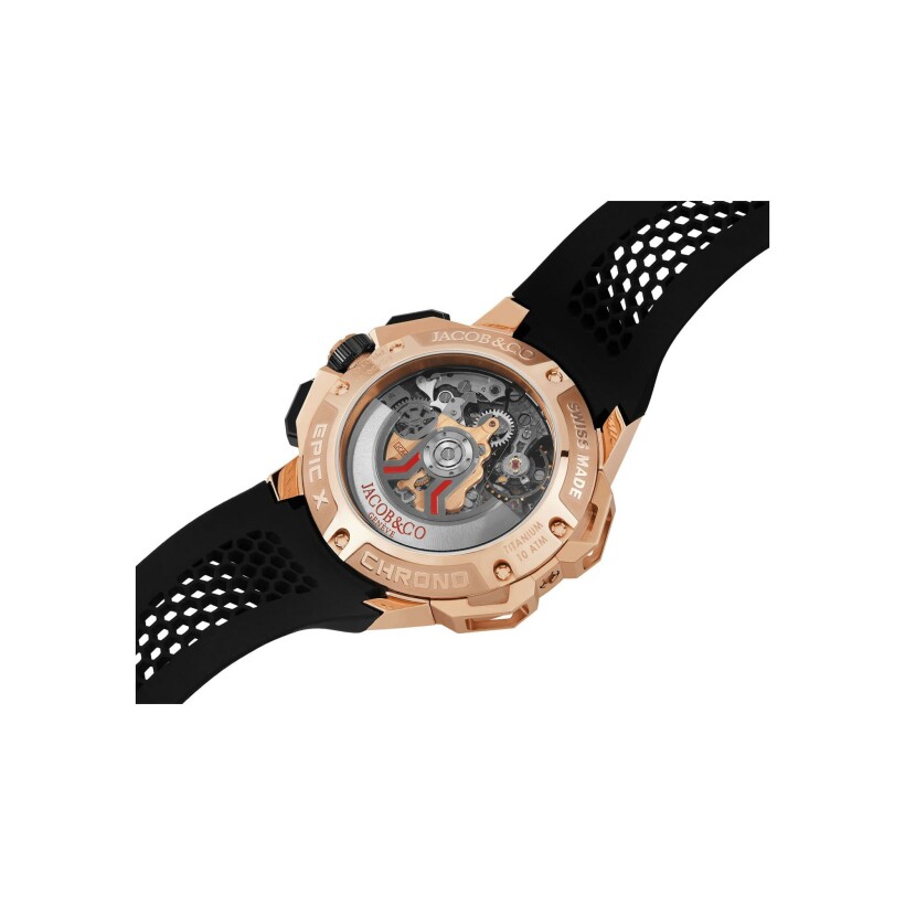 Jacob & co Epic X chrono rose gold 44mm watch