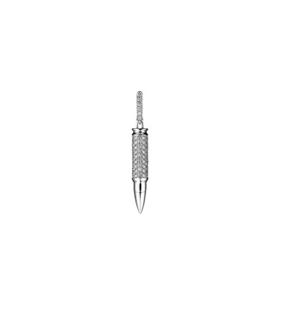 Mono boucle d'oreille Akillis Fatal Attraction en or blanc et diamants
