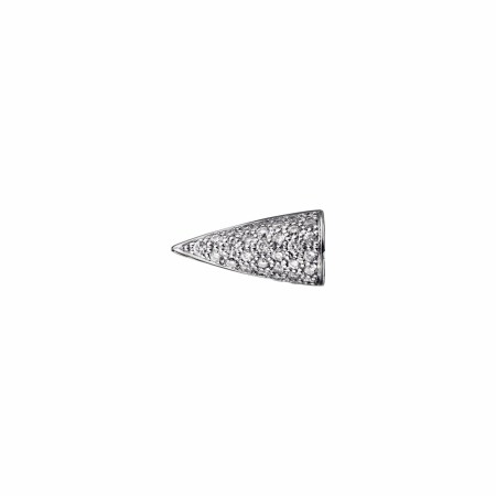 Akillis Fatal Attraction single stud earring, white gold, diamond pave