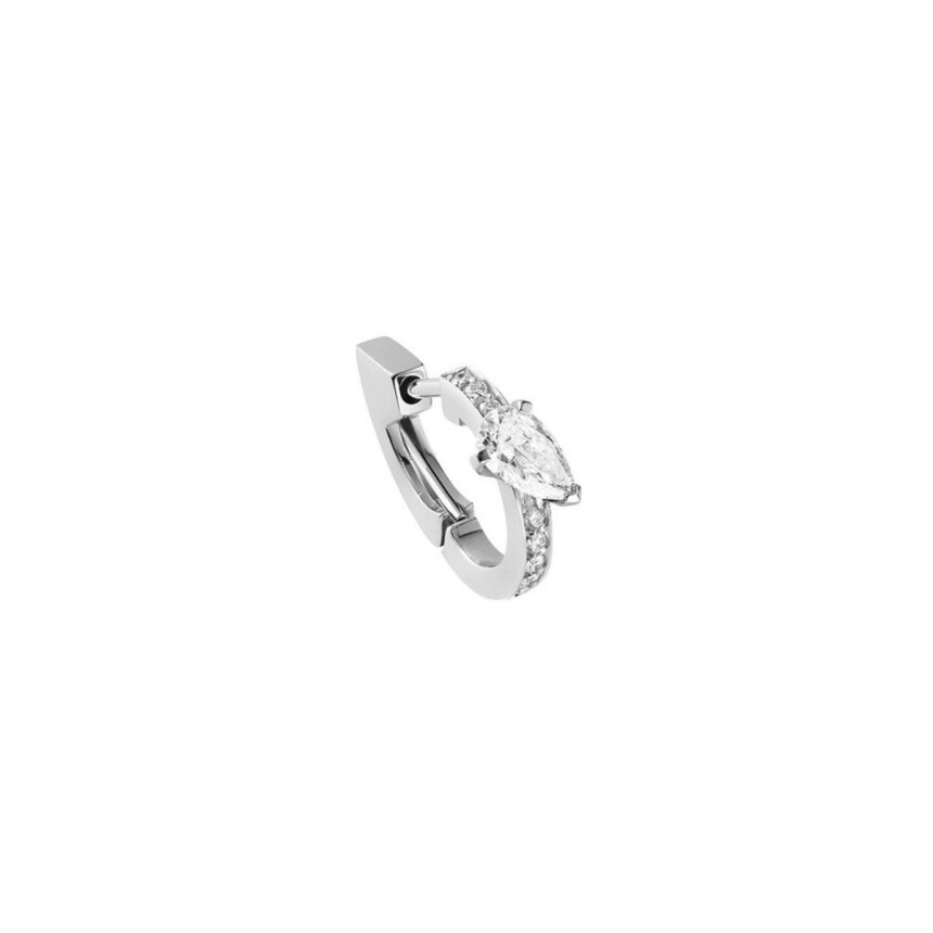 Repossi Harvest single pave earring, white gold and diamonds