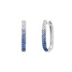 Boucles d'oreilles Idylle en or blanc, saphirs et diamants