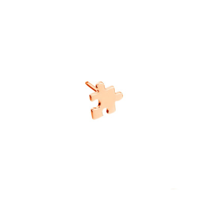 Mono boucle d'oreille Akillis Mini Puzzle en or rose