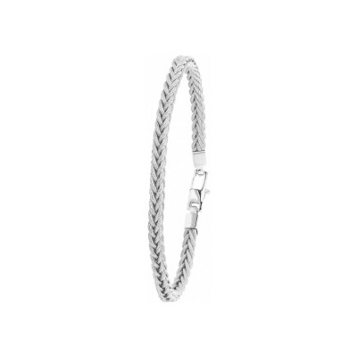 Bracelet Albanu Cap Horn Meridian en câble acier tressé et argent